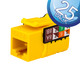 CAT6 DGrade Keystone U-Jack Yellow, 25 Pack - 352-V2711/YL/25 CAT6 DGrade Keystone U-Jack Yellow, 25 Pack - 352-V2711/YL/25